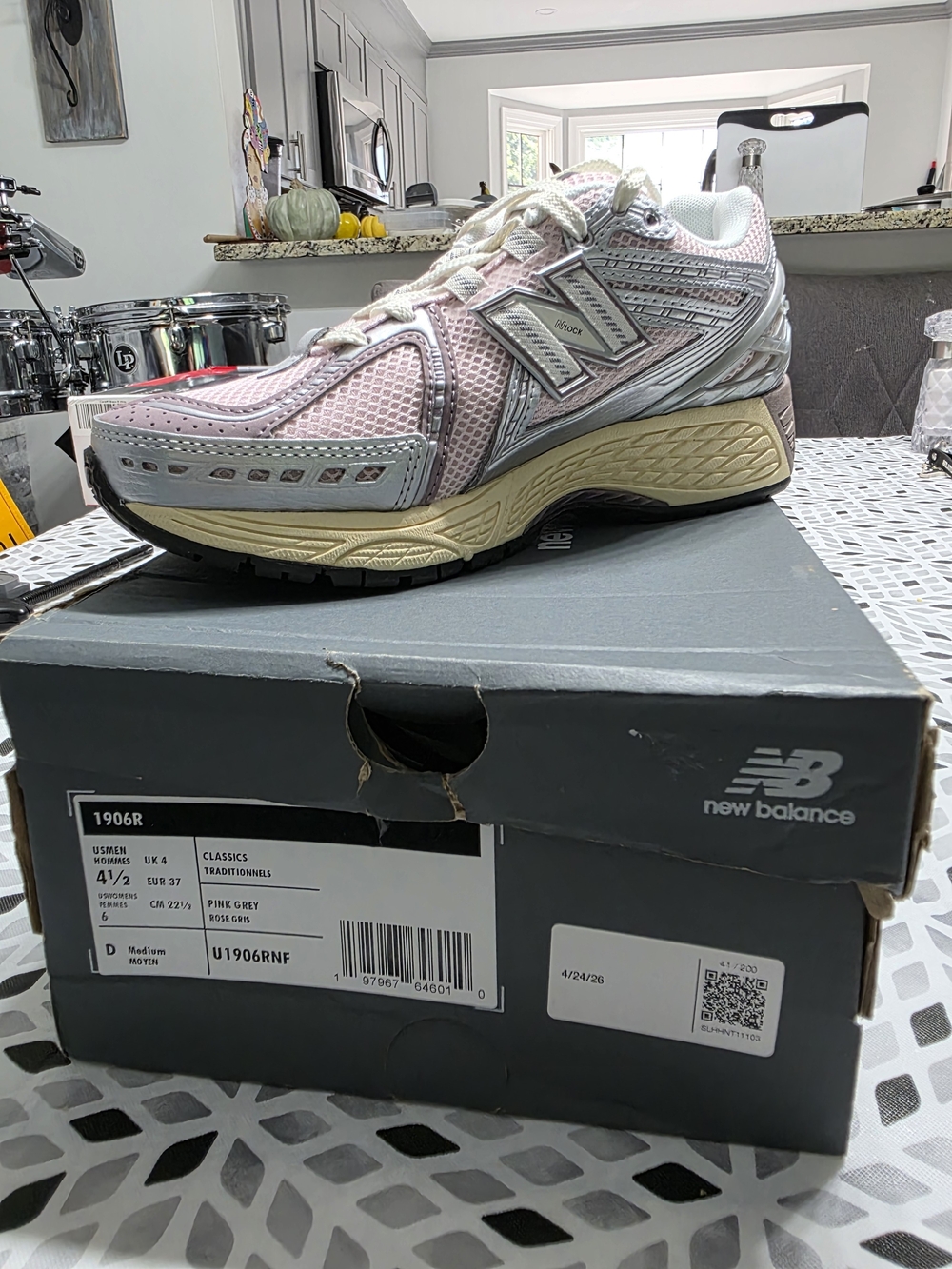 New Balance Women's Pink Gray 1906R Casual Running Sneakers